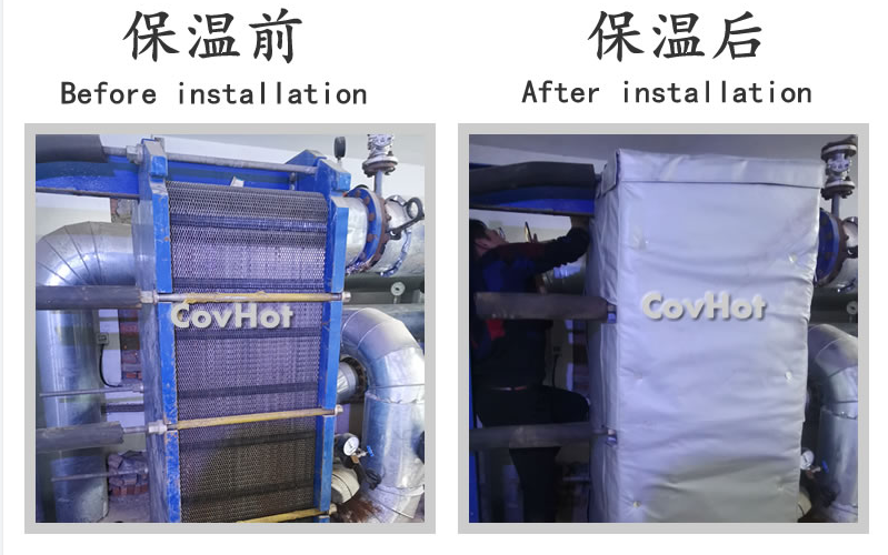 板式<a href=http://m.tjpet.com.cn/e/tags/?tagname=%E6%8D%A2%E7%83%AD%E5%99%A8%E4%BF%9D%E6%B8%A9 target=_blank class=infotextkey>換熱器保溫</a>套,板換保溫罩